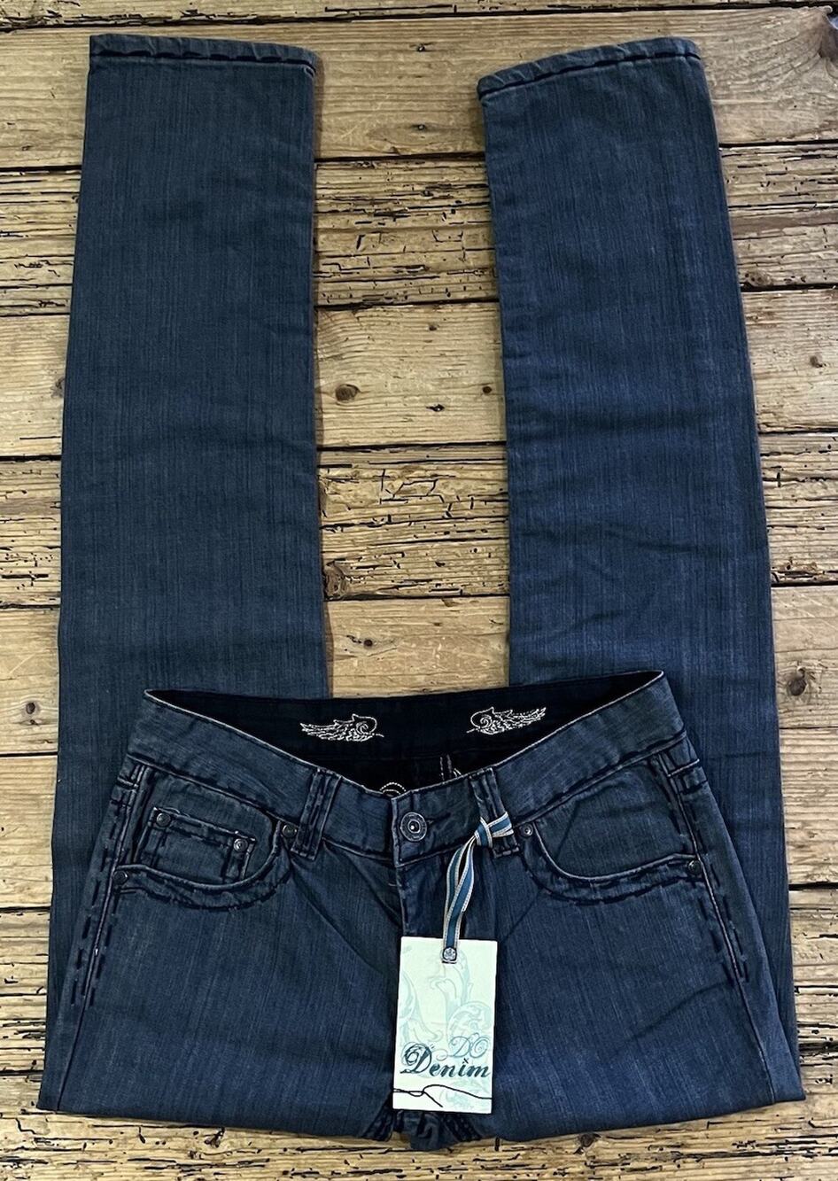 DO Denim Women’s Size 28 Blue W/Rhinestone Pockets NWT